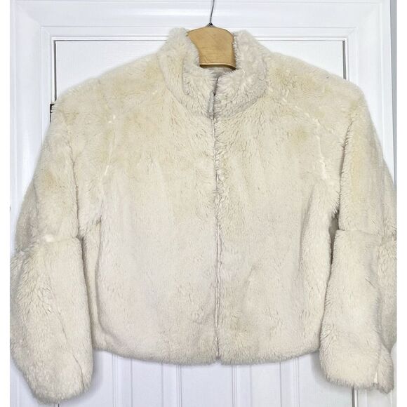 Patagonia Jackets & Blazers - Patagonia Women's Lunar‎ Frost Faux Fur Full Zip Jacket Cream Large- Read
